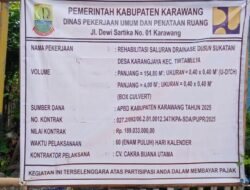 Ada Apa dengan CV. Cakra Buana Utama, Sehingga Pekerjaan Rehabilitasi Saluran Drainase Bernilai Ratusan Juta di Dsn. Sukatani Terkesan Asal-asalan?